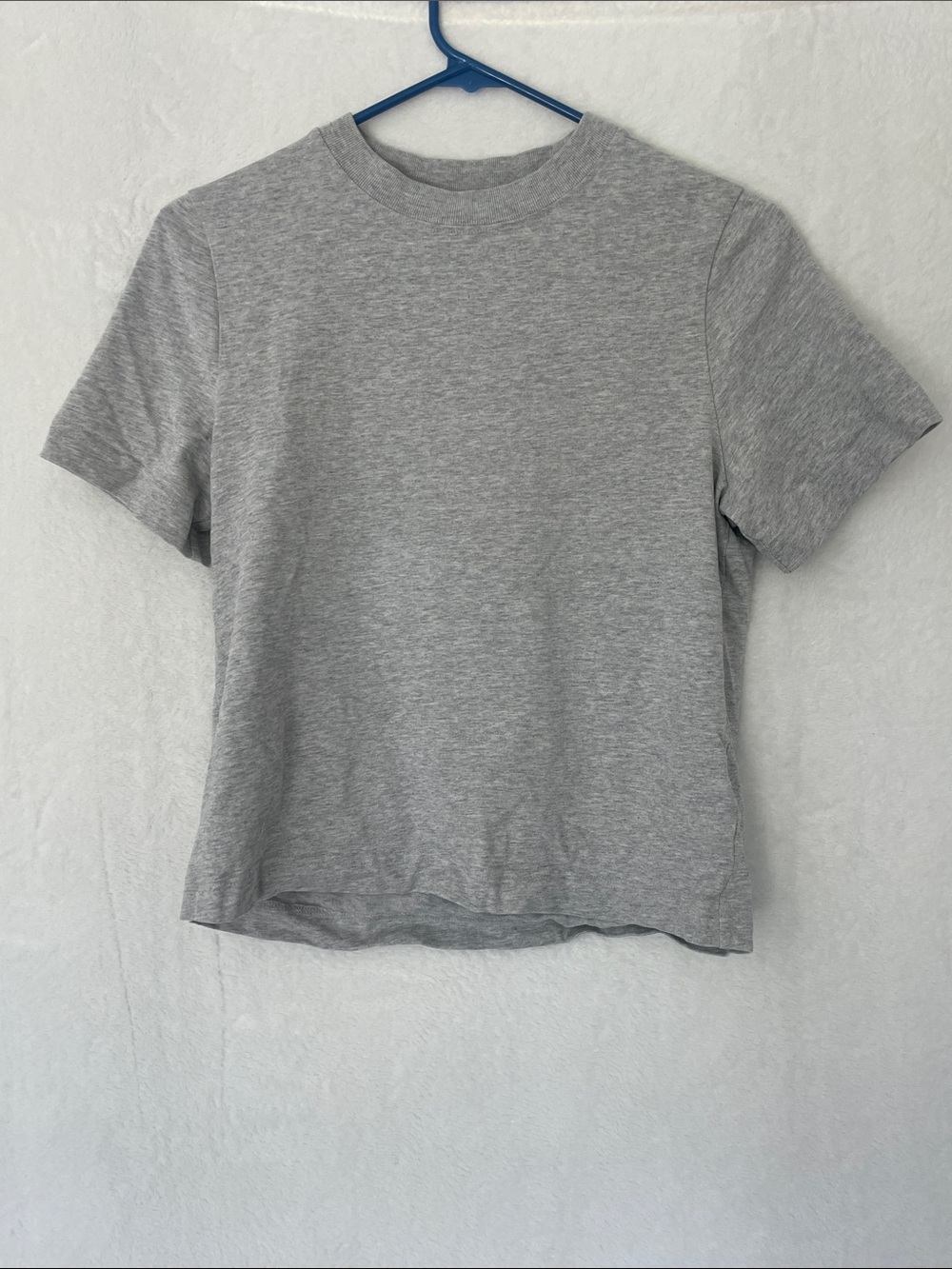 COS Women’s Light Gray Crew Neck Short Sleeve Tee Tshirt Sz Small